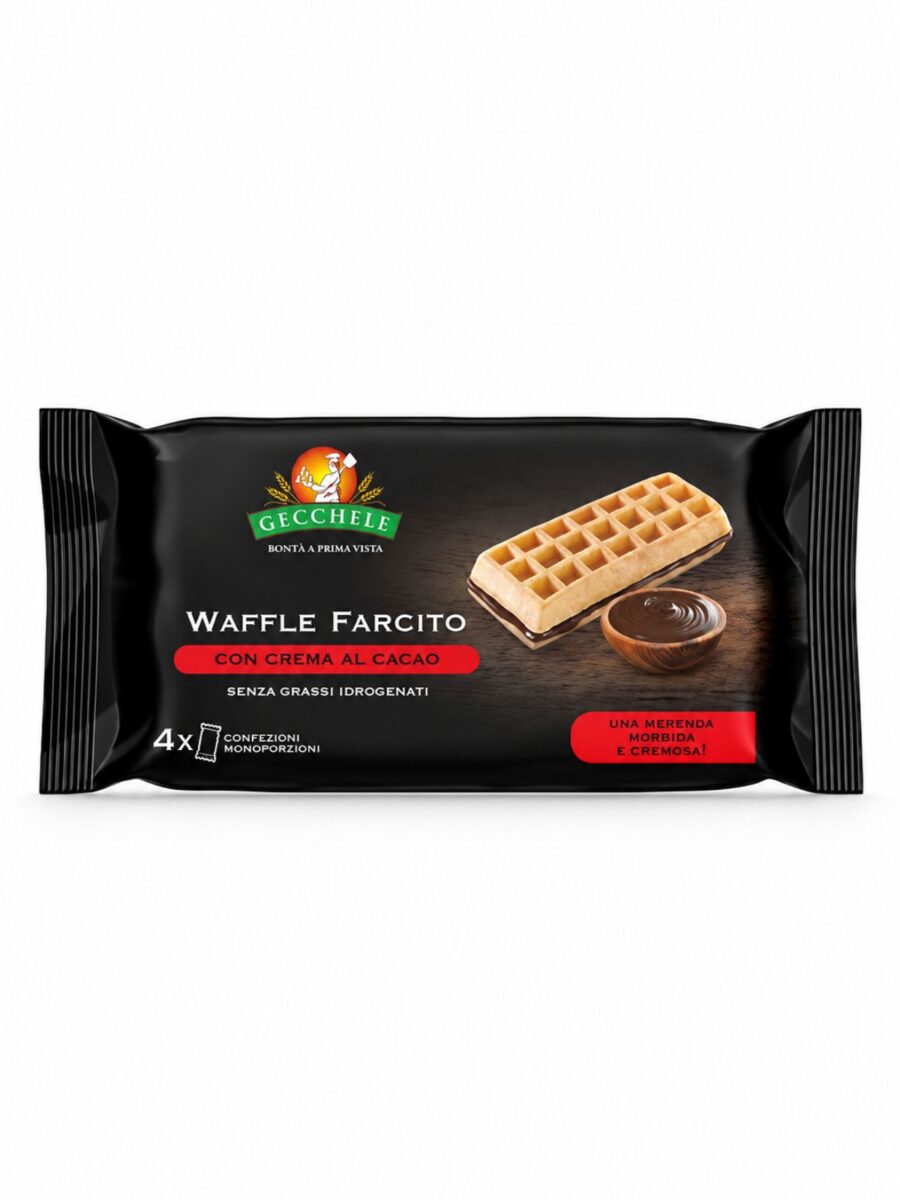 Waffle farcito al cacao – vafle s kakaovým krémom Gecchele 200 g