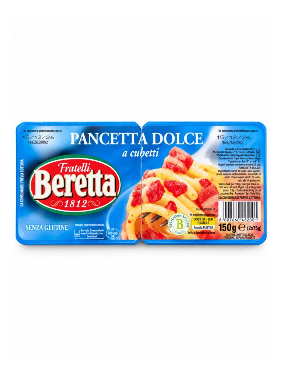 Pancetta Dolce – slanina na kocky Beretta 150 g