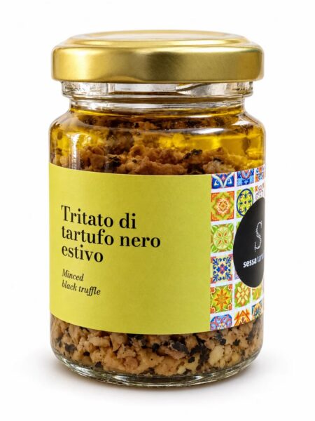 Sekaná čierna letná hľuzovka v olivovom oleji 90 g