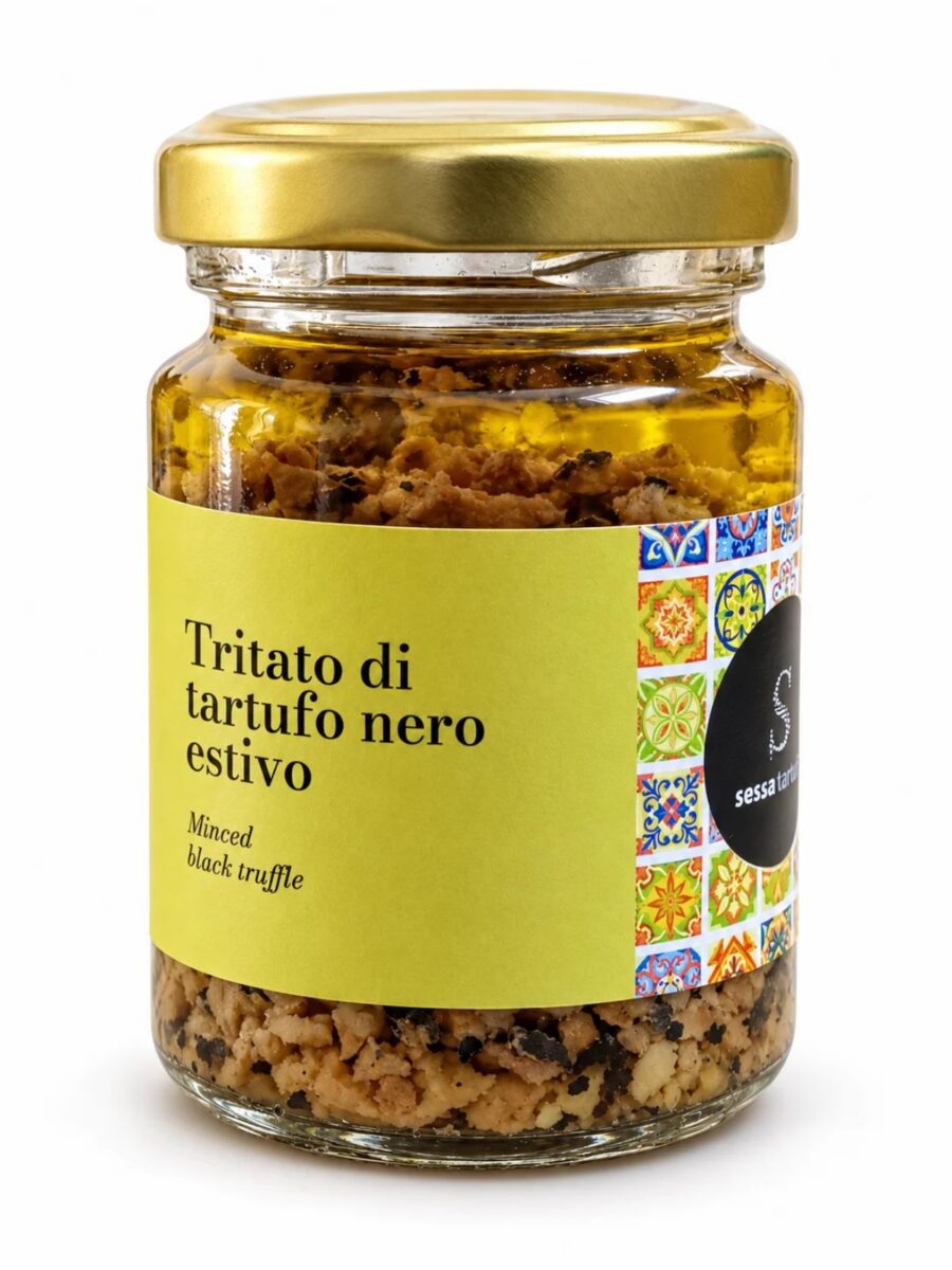 Sekaná čierna letná hľuzovka v olivovom oleji 90 g